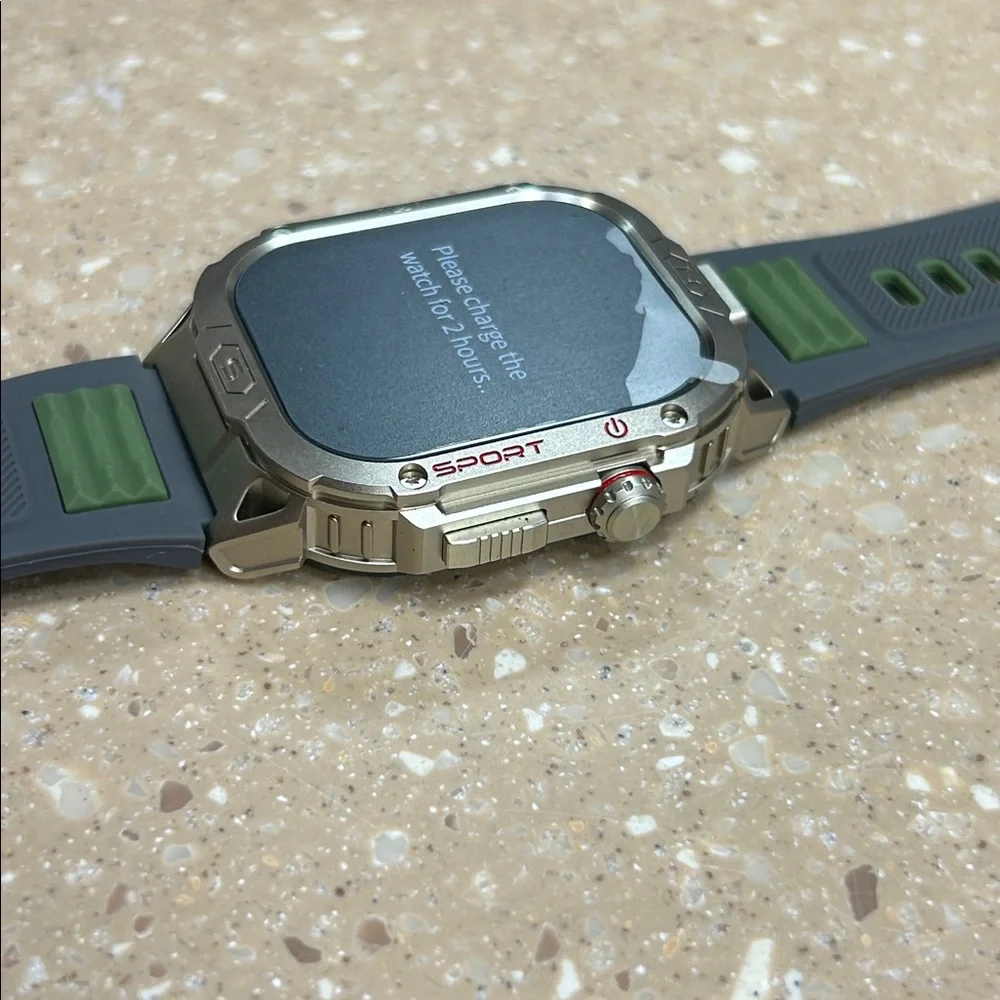 Souyie Black and Green Smartwatch